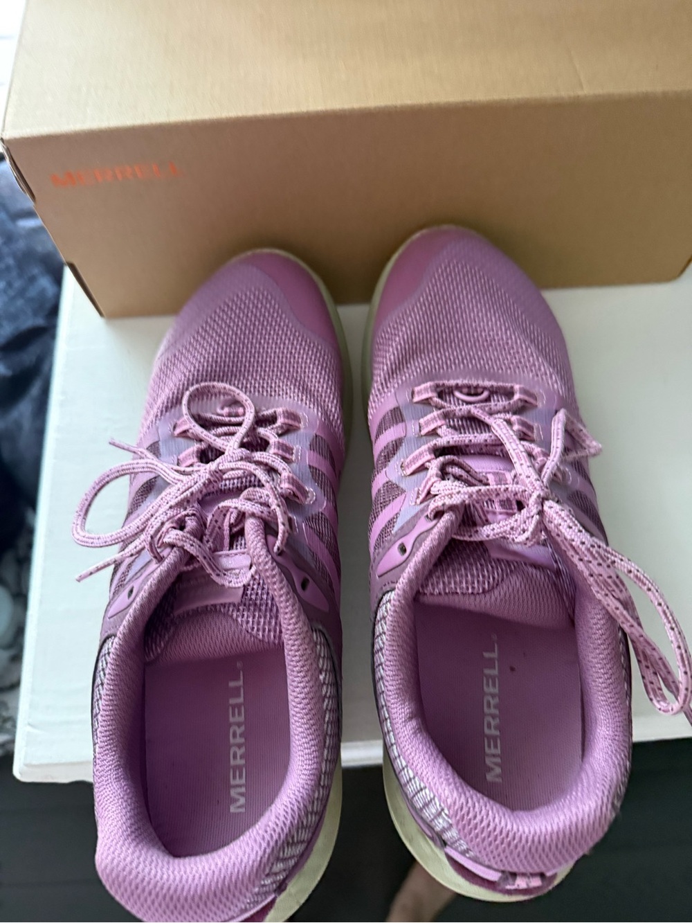 Merrell Women’s Purple Antora hiking sneakers